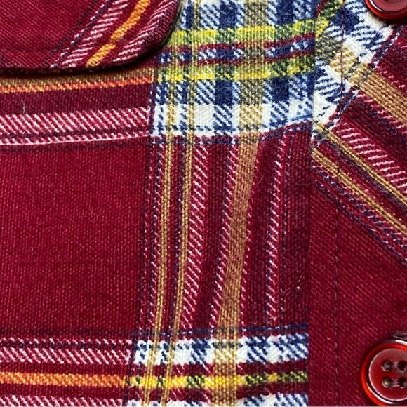 Sears JR Bazaar Vintage Plaid Button Down Shirt Size 15 - Picture 3 of 9